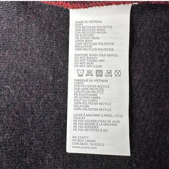 NWT Prana IncrediWool 1/2 Zip Sweater Rust Heather Red Size XL Standard Fit - Picture 4 of 10